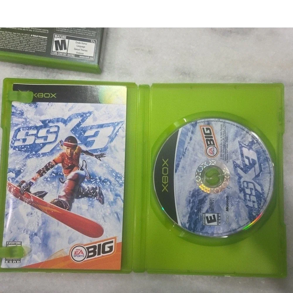Xbox Sports Game Lot: SSX 3, Outlaw Golf 2, Nascar Thunder 2004, 5 Game Bundle